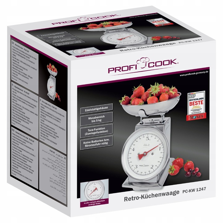 PRECYZYJNA WAGA KUCHENNA ANALOGOWA PROFICOOK PC-KW