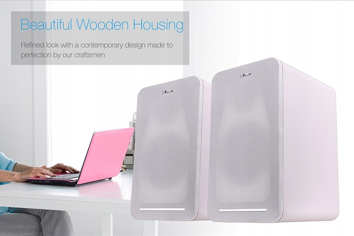 FENDA R40BT CZARNE BLUETOOTH, 60W głośniki 2.0 do telewizora komputera