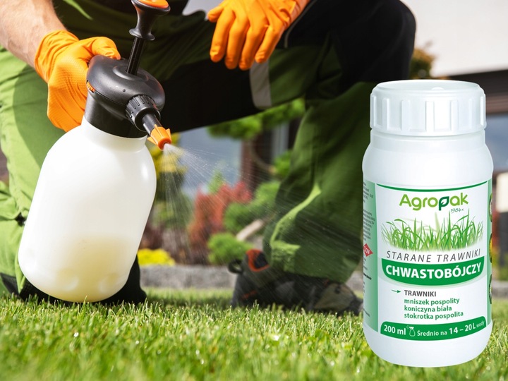 STARANE TRAWNIKI środek oprysk na chwasty w trawie trawniku 200ml NA 666m2