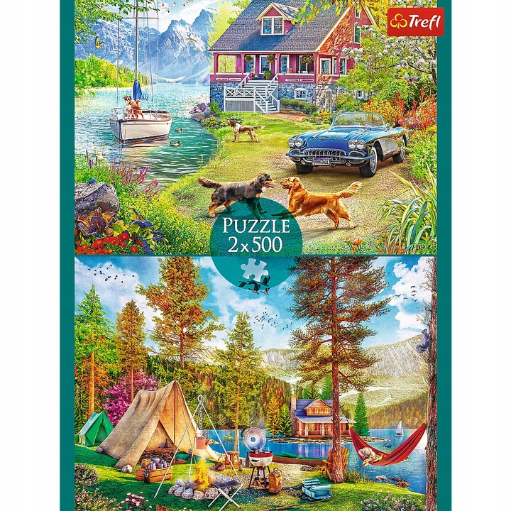 PUZZLE 2 X 500 LETNI RELAX TREFL