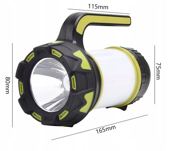 LATARKA LED KEMPINGOWA TURYSTYCZNA BIWAKOWA LAMPA PODRĘCZNA SZPERACZ