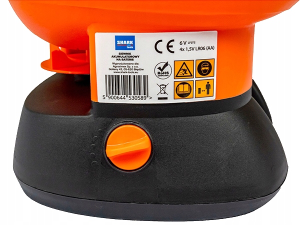 SIEWNIK akumulatorowy na baterie DO NAWOZU SOLI TRAWY 2,7L automatyczny