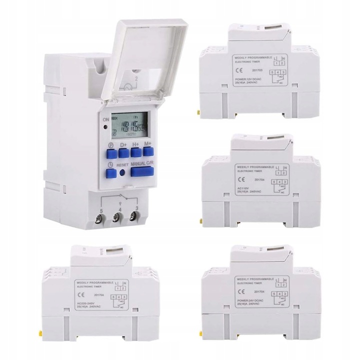 PROGRAMATOR CZASOWY SZYNĘ CYFROWY TYGODNIOWY Programowalny Zegar Cyfrowy