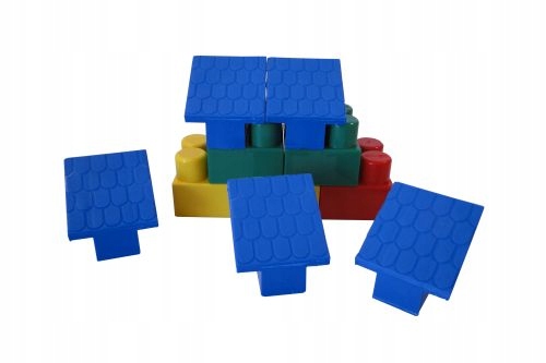 DUŻE Polskie KLOCKI konstrukcyjne dla dzieci od 2 lat HEMAR K3 ok.100 el