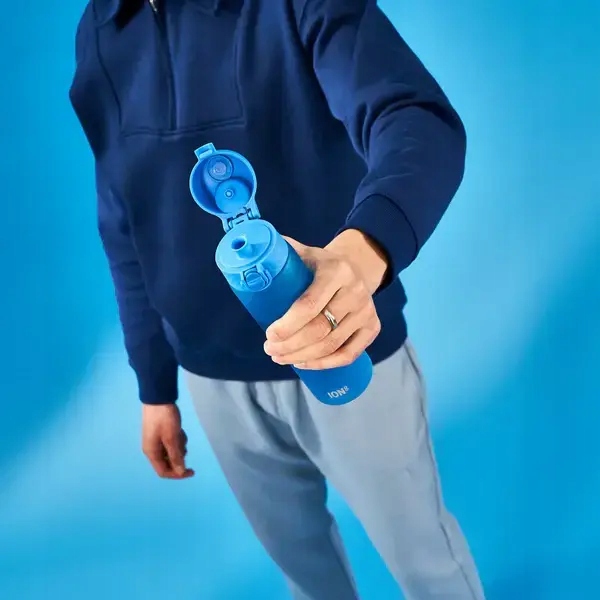 Niebieski Bidon na wodę dla chłopca do szkoły na wycieczkę ATEST ION8 x2