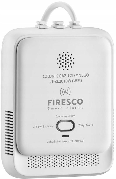 CZUJNIK GAZU ZIEMNEGO LNG METAN Firesco JT-ZL2010W Z MODUŁEM WiFi Tuya