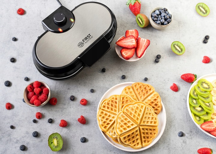 Gofrownica SERCA serduszka ceramiczna 10 GOFRÓW