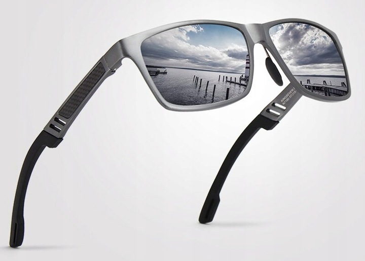 OKULARY PRZECIWSŁONECZNE KINGSEVEN POLARYZACJA nerdy aluminiowe N7180