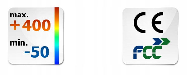 PIROMETR TERMOMETR LASEROWY BEZDOTYKOWY NA POCZERWIEŃ EMISYJNOŚĆ -50+400°C