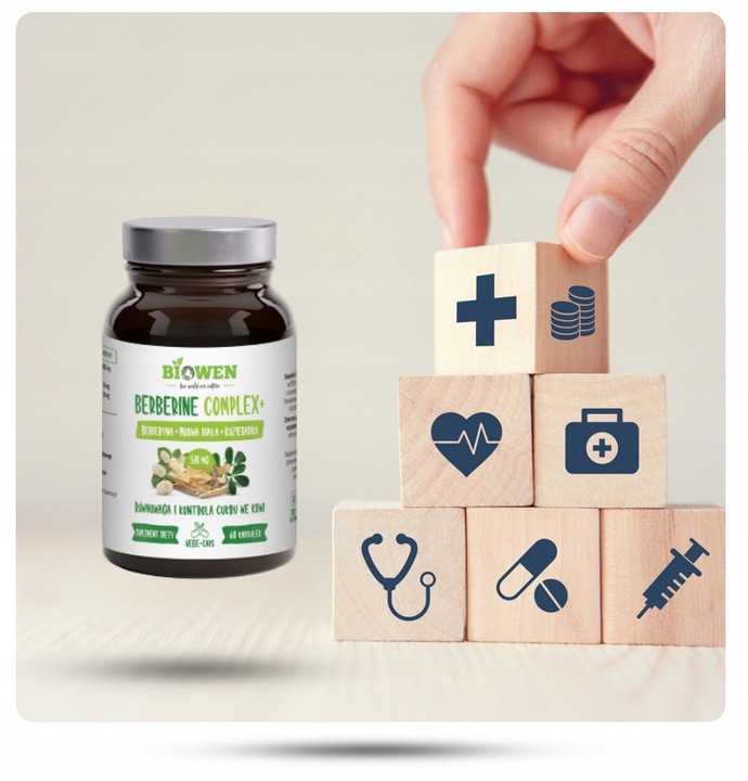 BERBERINE COMPLEX+ 510 MG - 60 KAP. KONTROLA CUKRU