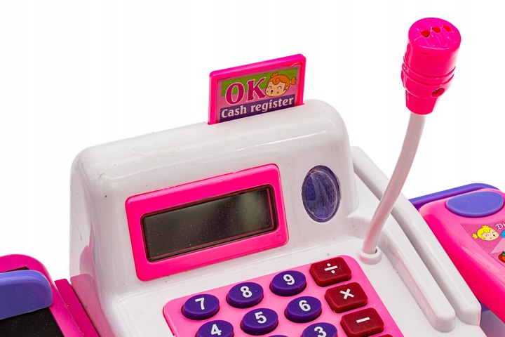 Edukacyjna Kasa Fiskalna Sklepowa Dla Dzieci Wózek Kalkulator Akcesoria