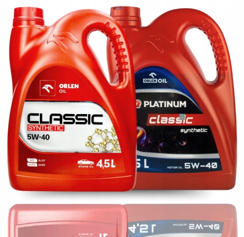 OLEJ ORLEN CLASSIC SYNTHETIC 5W40 4,5L | API SL SJ CF ACEA A3/B3 | 229.1