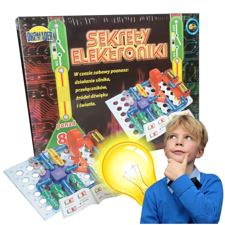Sekrety elektroniki 80 eksperymentów zestaw 85958 Dromader
