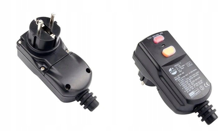 Różnicowka na gniazdko wtyczka ochronna z różnicówką przystawka kedu