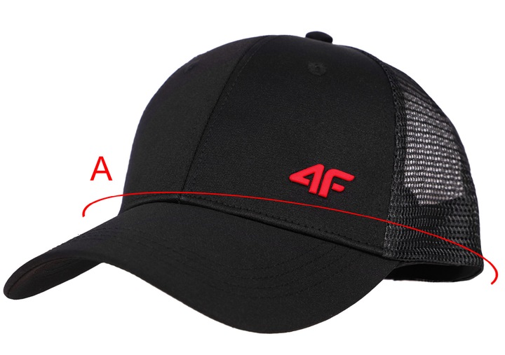 CZAPKA Z DASZKIEM MĘSKA DAMSKA 4F BEJSBOLÓWKA Z SIATECZKĄ TRUCKERKA