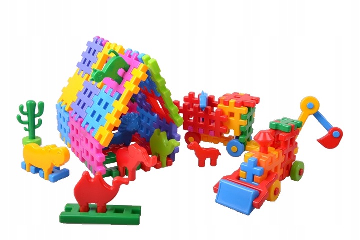 Klocki konstrukcyjne wafle MIX 110