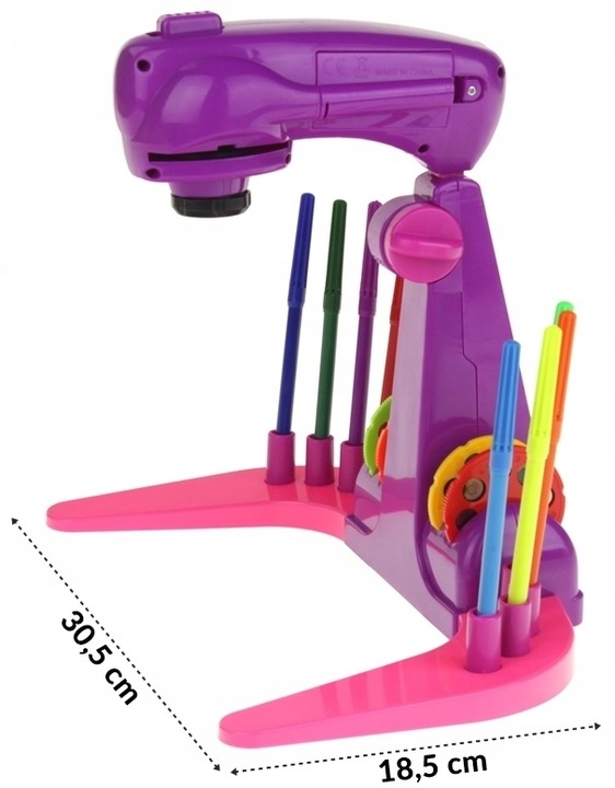 Projektor Rzutnik do Rysowania 32 Slajdy Mazaki Flamaster Szablony