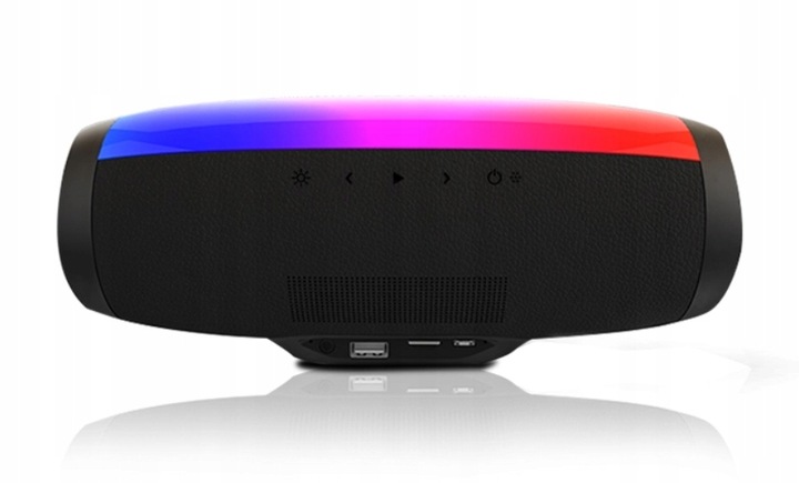 Głośnik Bluetooth Bezprzewodowy SMUVE Aura TWS USB FM XBass + LCD RGB