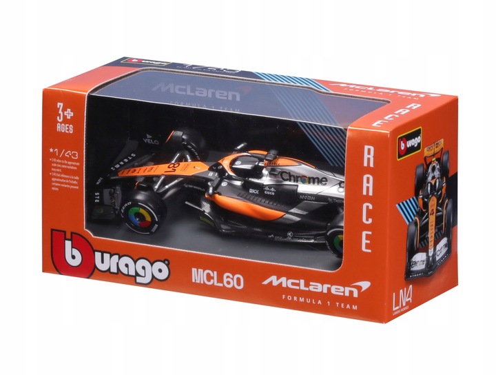 BOLID F1 McLaren MCL60 2023 Oscar Piastri BOLID F1 1:43 BBURAGO 18-38087