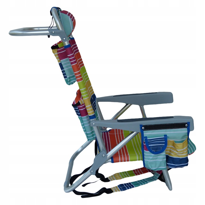 leżak MULTICOLOR plażowy, ALUMINIUM,ogrodowy.