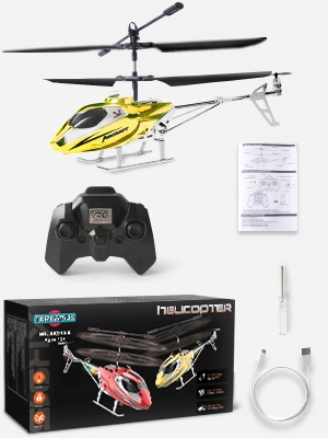 HELIKOPTER ZDALNIE STEROWANY SAMOLOT RC NA PILOT PREZENT ŚMIGŁOWIEC Z LED