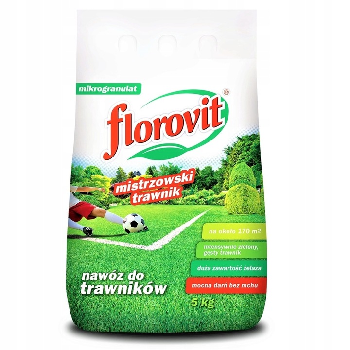 Florovit nawóz mistrzowski trawnik z mchem granulat 5kg