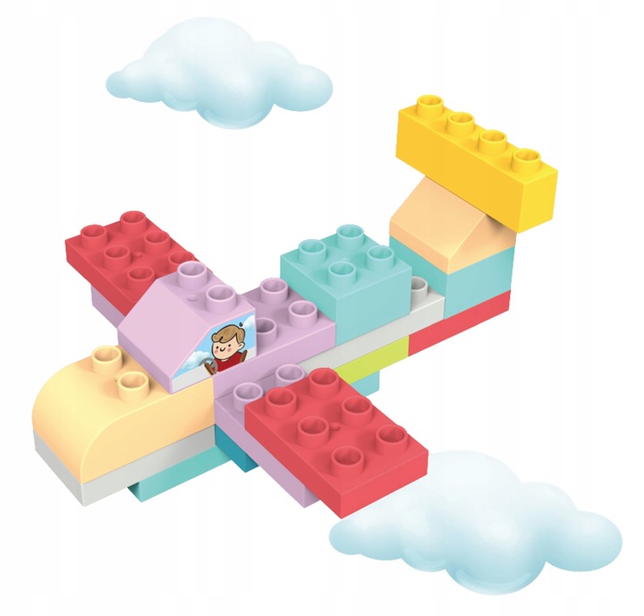 KLOCKI budowlane konstrukcyjne DUŻE ELEMENTY podwozia Zestaw XXL 86 el.