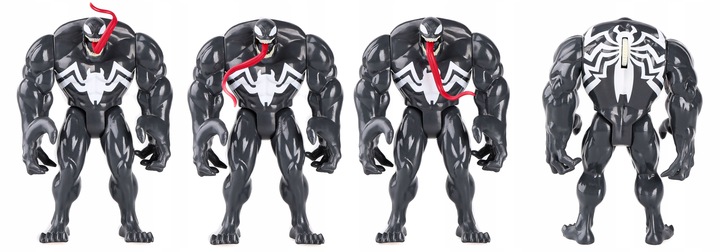 ZESTAW 4 FIGUREK SPIDERMAN VENOM GOBLIN MILES MORALES +2 POJAZDY +AKCESORIA