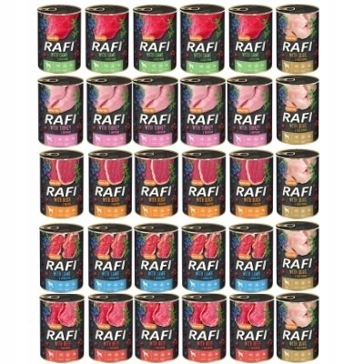 DOLINA NOTECI Rafi dla psa mix smaków 30x800g