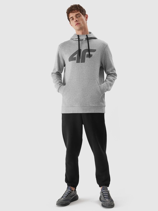 4F BLUZA MĘSKA DRESOWA SPORTOWA Z KAPTUREM BASIC