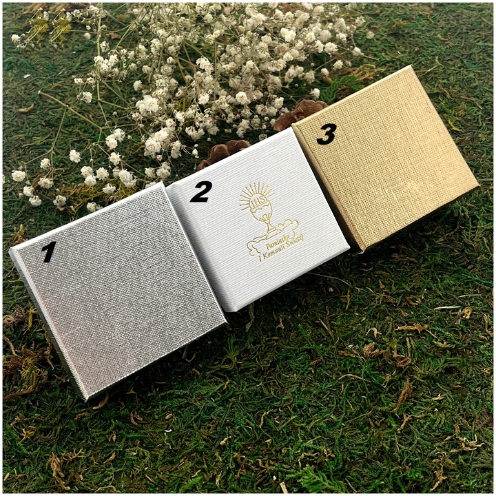 PAMIĄTKA CHRZTU ŚWIĘTEGO / ZŁOTY ŁAŃCUSZEK + MEDALIK JEZUS 18K DLA CHŁOPCA