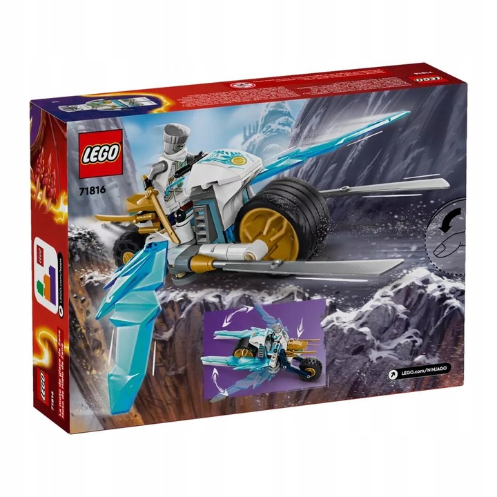 LEGO NINJAGO 7+ LODOWY MOTOCYKL ZANE’A 71816