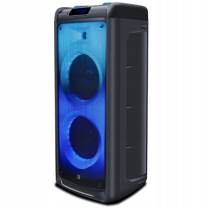 GŁOŚNIK BLUETOOTH PRZENOŚNY KARAOKE MANTA 100W USB