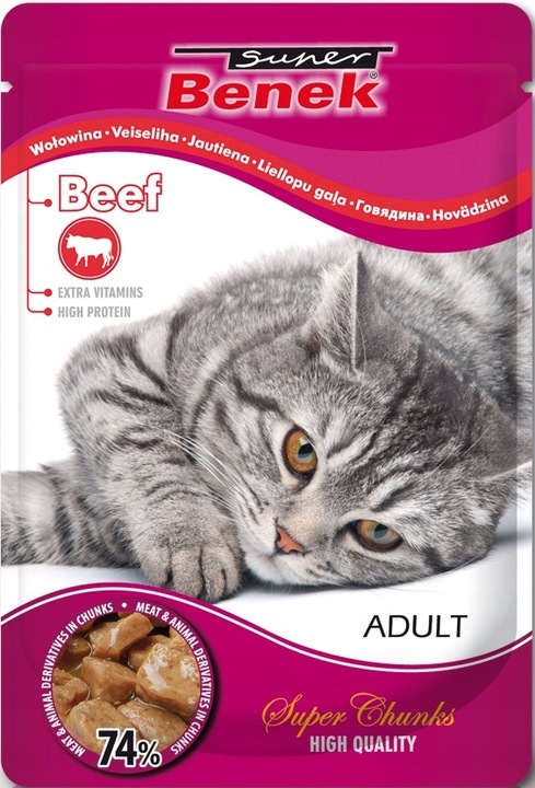 Benek Fileciki Saszetki dla kota 28x Mix Smaków Mokra Karma dla kota