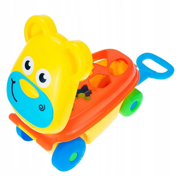 SORTER WALIZECZKA Z KLOCKAMI PCHACZ CIĄGNICZEK KLOCKI TYGRYS Z RĄCZKĄ