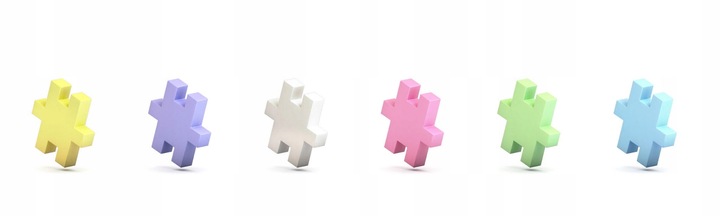 KLOCKI KONSTRUKCYJNE Dla Dzieci Wafle MELI Minis Pastel 400 elementów