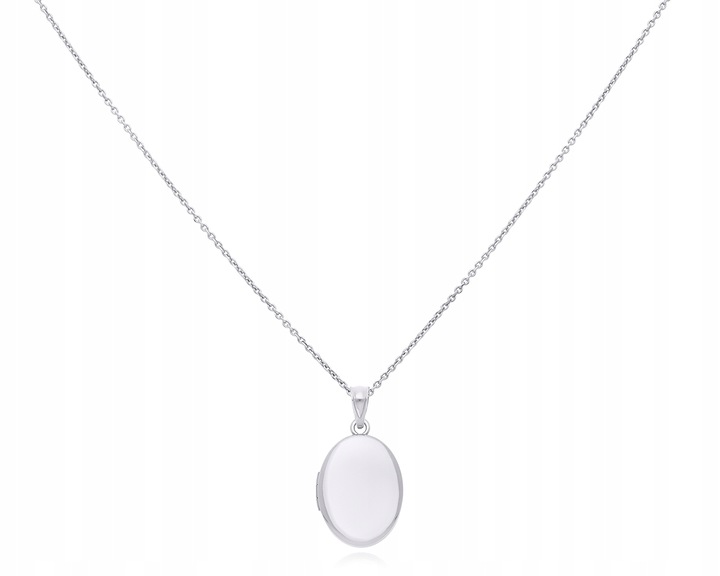 Srebrny łańcuszek z SEKRETNIKIEM NA ZDJĘCIA + Grawer dł. 50 cm 925