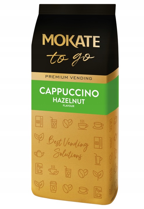 Kawa Cappuccino Instant Vending Orzech Laskowy Duże Opakowanie 1KG MOKATE