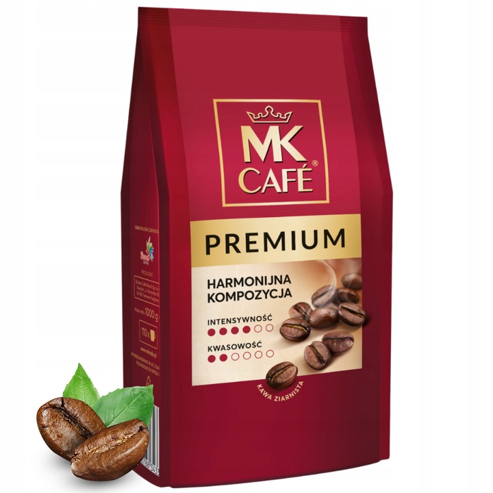 Kawa ziarnista mieszana MK Cafe Premium 1000 g Kawa Mk Café Czerwona 1 Kg