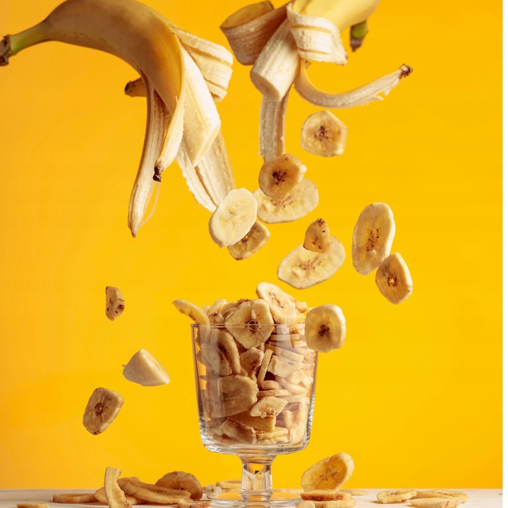 Chipsy bananowe bez cukru niesłodzone 2kg Zdrowa przekąska suszony banan