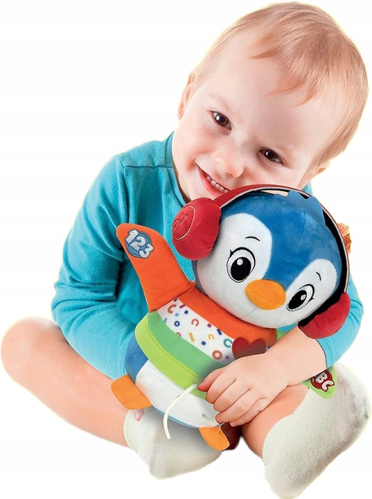 CLEMENTONI TAŃCZĄCY PINGWINEK INTERAKTYWNA MASKOTKA PLUSZAK DŹWIĘK ŚWIATŁO