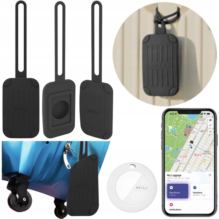 Lokalizator GPS MILI adresówka identyfikator do bagażu MiTag APPLE IOS