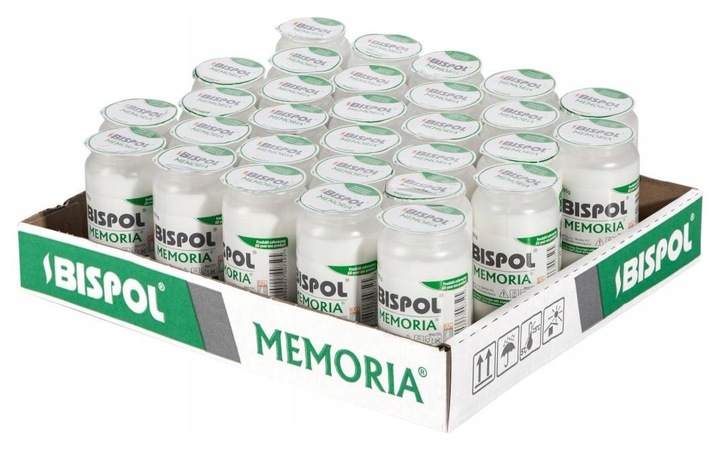 BISPOL Wkłady do zniczy olejowe WO2 48H 30szt.