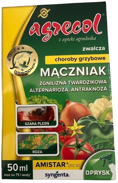 AMISTAR 250 SC preparat grzybobójczy oprysk MIĘCZAK ZGNILIZNA Agrecol 50ml