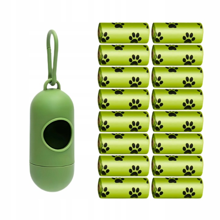 WORECZKI NA PSIE ODCHODY BIODEGRADOWALNE WORKI NA KUPY BIO + ETUI 765 sztuk