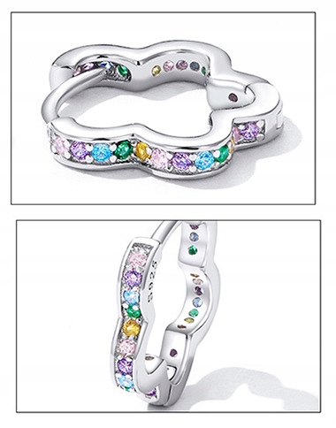 KOLCZYKI Srebrne PRÓBA 925 KOLCZYKI Srebro kwiatki Angielskie Zapiecie