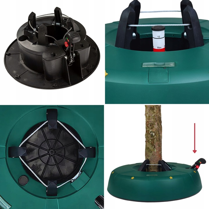 Stojak choinkowy KAMAI SELECT 4.5D Zielony podstawka do żywej choinki 4,5m