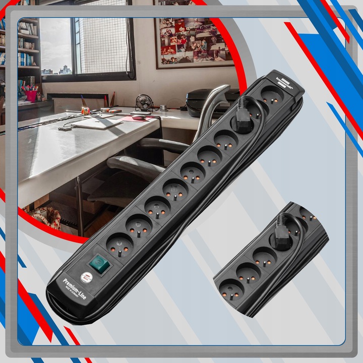 LISTWA ZASILAJĄCA PRZEDŁUŻACZ Z WYŁĄCZNIKIEM 10G 3M BRENNENSTUHL