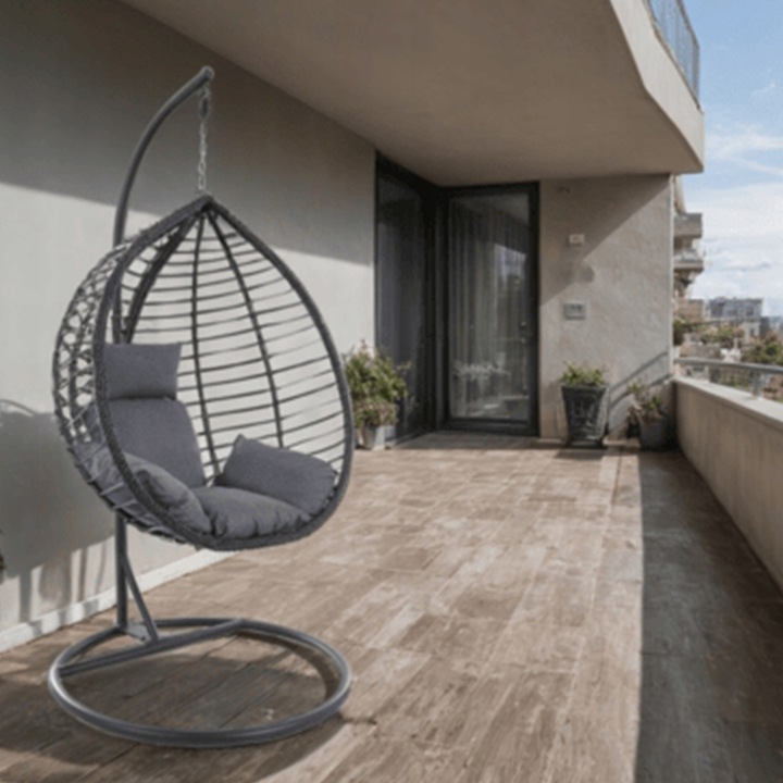 Bujany Kokon Ogrodowy Huśtawka Kosz Fotel Wiszący na Taras Technorattan