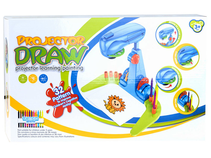PROJEKTOR RZUTNIK DO NAUKI RYSOWANIA LAMPKA 3w1